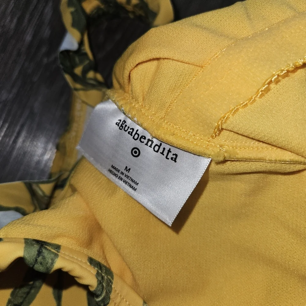 Aguabendita Target Palm Print one piece swimsuit - Picture 3 of 5